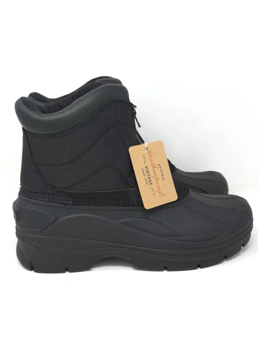 New Weatherproof Vintage Jessie Black Waterproof Snow Boots Men’s 10M - Picture 3 of 10